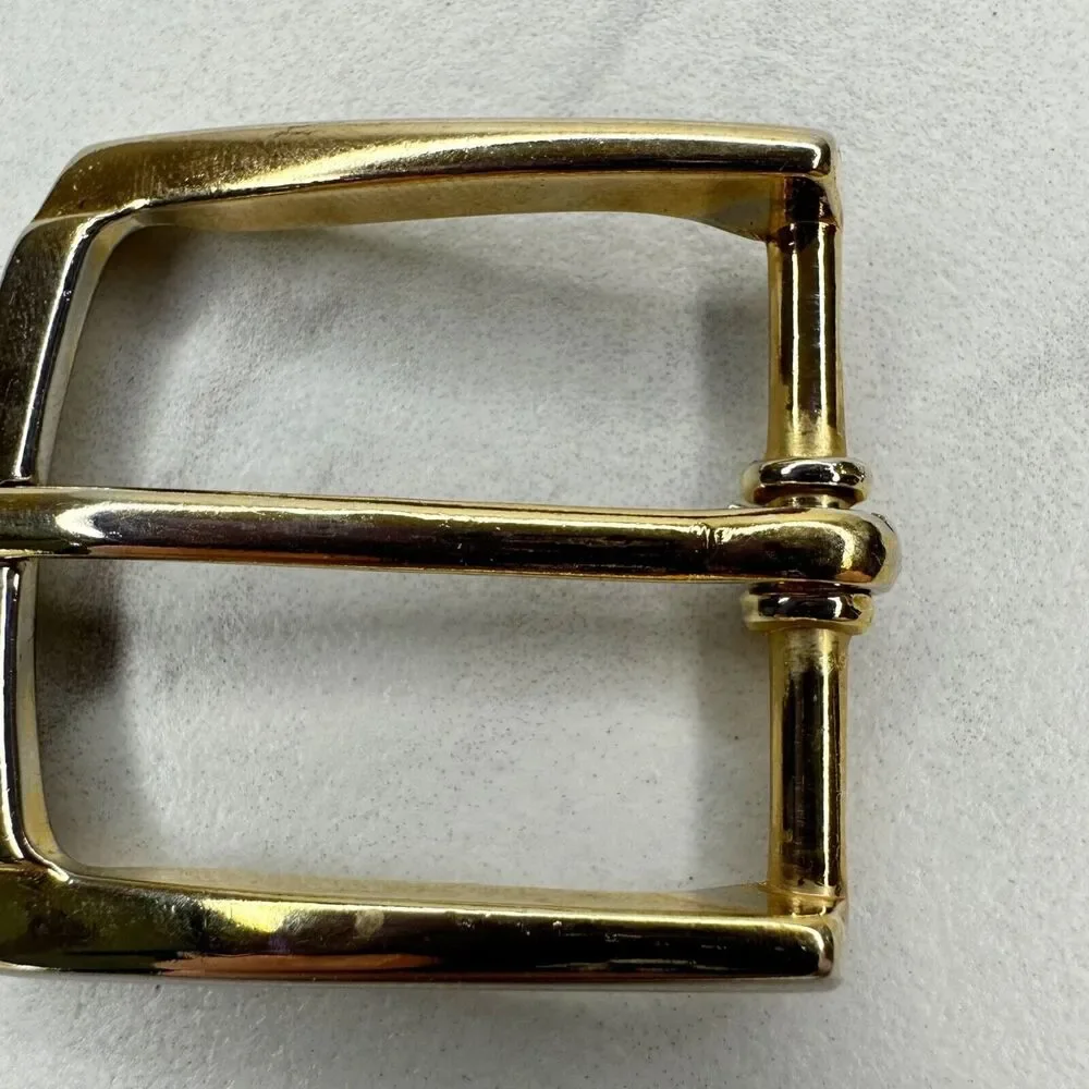 Ribco Vintage Gold Tone Simple Basic Belt Buckle Made in USA